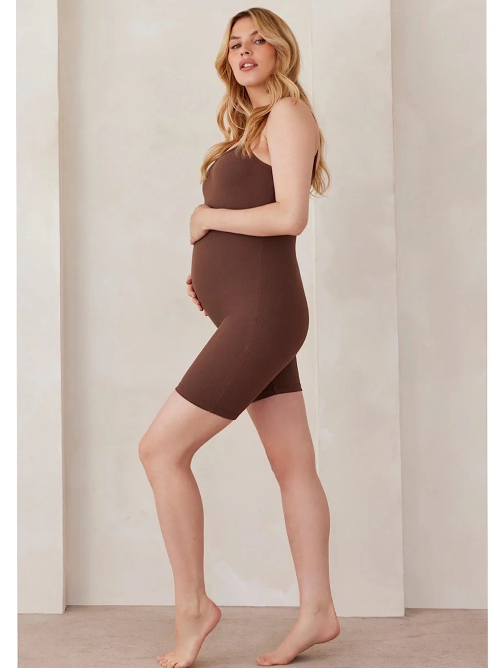 Bumpsuit black ribbed romper size medium